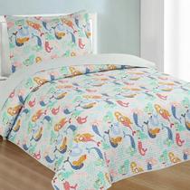 Kit Colcha Solteiro Infantil Habitat 1,60m x 2,40m 2 Peças