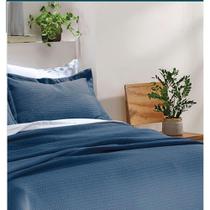 Kit Colcha Solteiro Londres Azul 2 Peças - Dohler Kit Colcha Solteiro Londres Azul 2 Peças - Dohler