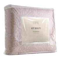 Kit Colcha Solteiro Matelassê Arabeske Rosa com 1 Porta Travesseiro Lyor Kit Colcha Solteiro Matelassê Arabeske Rosa com 1 Porta Travesseiro Lyor