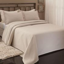 Kit Colcha Solteiro Piquet Liso 2 Peças