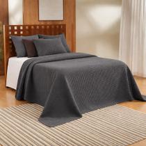 Kit Colcha Solteiro Piquet Teka Gênova 100% Algodão Liso 2pçs