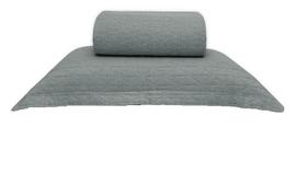 Kit Colcha Solteiro Stone Washed Sonhare Chumbo 2 Peças Sultan Kit Colcha Solteiro Stone Washed Sonhare Chumbo 2 Peças Sultan