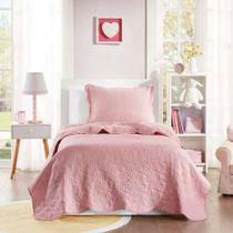 Kit Colcha Studio Mix Kids - Solteiro - Rosa Claro - Corttex