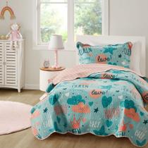 Kit Colcha StudioMix Solteiro 2 peças Microfibra Happy