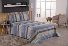 Kit Colcha Viena Casal Queen 3 Peças Estampado