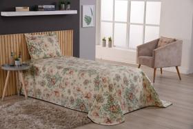 Kit Colcha Viena Solteiro 2 Peças Estampado Margarida Kit Colcha Viena Solteiro 2 Peças Estampado Margarida