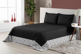 Kit Colcha Vitória Casal Queen Babado Estampado 3 Peças Preço Baixo