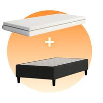Kit Colchão + Cama Box Emma Duo Solteiro (88x188cm)