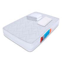 Kit Colchão Chiqueirinho Cercadinho Mini Berço + Lençol Avulso Com Elástico 180 Fios + Protetor Capa Impermeável 100x70x10cm - BF Colchões Kit Colchão Chiqueirinho Cercadinho Mini Berço + Lençol Avulso Com Elástico 180 Fios + Protetor Capa Impermeável 100x70x10cm - BF Colchões