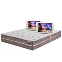 Kit Colchão Detroit F.A Colchoes Casal Com 2 Travesseiros