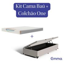Kit Colchão Emma One + Cama Baú Emma Casal