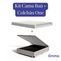 Kit Colchão Emma One + Cama Baú Emma Queen