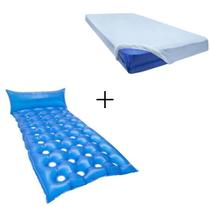 Kit Colchão Fechado Anti-escaras Para Acamados + Lençol Impermeável Solteiro Kit Colchão Fechado Anti-escaras Para Acamados + Lençol Impermeável Solteiro