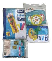 Kit Colchão Inflável Piscina E Boia De Braço Infantil Kit Colchão Inflável Piscina E Boia De Braço Infantil