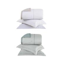 Kit Colchas S. King Cetim 270 Fios Buddemeyer Vision Otto 100% Algodão Penteado 3 peças