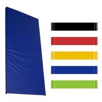 Kit Colchonete Azul + 5 Mini Band Elástico para Exercícios Kit Colchonete Azul + 5 Mini Band Elástico para Exercícios