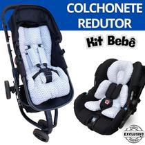 Kit Colchonete Carrinho + Redutor Bebê Conforto Almofada Protetor Ninho Maternidade Passeio Pescoço Kit Colchonete Carrinho + Redutor Bebê Conforto Almofada Protetor Ninho Maternidade Passeio Pescoço