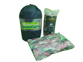 Kit Colchonete Casal Camping Acampamento + 2 Travesseiros Camping Viagem Pescaria Dobrável Compacto