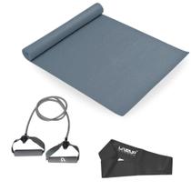 Kit Colchonete + Extensor Extra Forte + Mini Band Extra Forte Liveup Sports