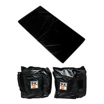 Kit Colchonete Preto + Par de Caneleira Peso 9kgs Kit Colchonete Preto + Par de Caneleira Peso 9kgs