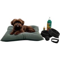 Kit Colchonete Suede Pet Pequeno Educador Xixi Sim/Não e Acessórios -