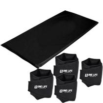 Kit Colchonete + Tornozeleira Caneleira 4 Kg +Caneleira 2 Kg Kit Colchonete + Tornozeleira Caneleira 4 Kg +Caneleira 2 Kg