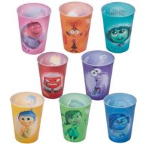 Kit Coleção 4 Copos Divertidamente Refri 320ml Festa Niver Kit Coleção 4 Copos Divertidamente Refri 320ml Festa Niver