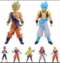 Kit Colecao 6 Bonecos Dragon Ball Z Goku, Brolly, Vegeta Sayajin 18 cm