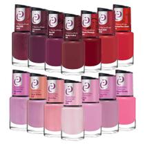 Kit Coleção 7 Essenciais Tons Rosas + Coleção 7 Maravillhas Tons Vermelhos 10ml Cora Kit Coleção 7 Essenciais Tons Rosas + Coleção 7 Maravillhas Tons Vermelhos 10ml Cora