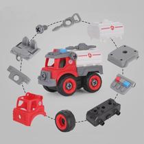 Kit Coleção Carrinho De Bombeiro Monta e Desmonta.
