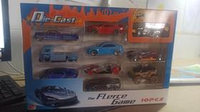 Kit Coleção Carrinho De Ferro Com 10 Peças