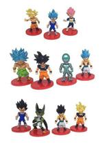 Kit Coleção De Bonecos Miniaturas Dragon Ball Z Goku 6 Cm G4 - crazy figurines
