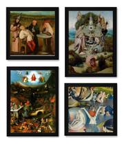 Kit Coleção De Quadros Fantasticos Artes De Hieronymus Bosch