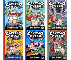 Kit Coleção Livros Capitão Cueca Volume 1 Ao 6