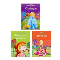 kit coleção livros quebra cabeça infantil clássico princesas - Ciranda Cultural
