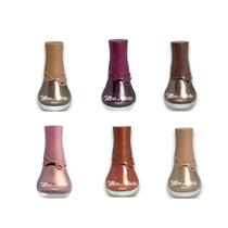 KIT Coleção Miss Artistic Laço Cremoso Perolado 14ml 6 Cores