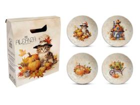 Kit Colecionável 4 peças Thanksgiving Halloween Alleanza