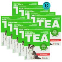 Kit Coleira Contra Pulgas E Carrapatos TEA 327 Cães De Porte Médio König 28g Com 44cm Com 10 unidades