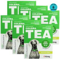 Kit Coleira Contra Pulgas E Carrapatos TEA 327 Cães Grandes König 38g Com 57cm Com 6 unidades