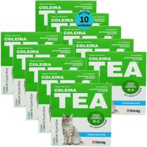 Kit Coleira Contra Pulgas e Carrapatos TEA 327 Gatos König 13g Com 33cm Com 10 unidades Kit Coleira Contra Pulgas e Carrapatos TEA 327 Gatos König 13g Com 33cm Com 10 unidades