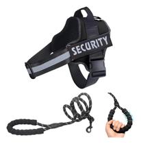 Kit Coleira Peitoral Refletiva Reforçada Pet + Guia Cão Cachorro Porte Médio E Grande Kit Coleira Peitoral Refletiva Reforçada Pet + Guia Cão Cachorro Porte Médio E Grande