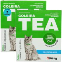 Kit Coleira TEA 327 Gatos König 13g com 33cm com 2 unidades