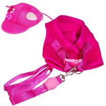 Kit Colete Aerado Com tiras aderentes E Boné Aerado Rosa P - Pet Kit Colete Aerado Com tiras aderentes E Boné Aerado Rosa P - Pet