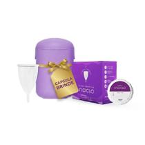 Kit Coletor Menstrual + Cápsula Esterilizadora + Sabonete Íntimo em Barra Inciclo - Kit Coletor Menstrual + Cápsula Esterilizadora + Sabonete Íntimo em Barra Inciclo -