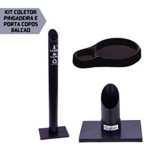 Kit Coletor Pingadeira Porta Copos Balcão Café 50ml - Aldinox