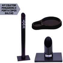 Kit Coletor Pingadeira Porta Copos Balcão Café 50ml Kit Coletor Pingadeira Porta Copos Balcão Café 50ml