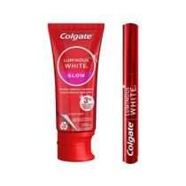 Kit Colgate Luminous White Caneta Clareadora Dental 2,5ml + Creme Dental Clareador Glow 70g Kit Colgate Luminous White Caneta Clareadora Dental 2,5ml + Creme Dental Clareador Glow 70g