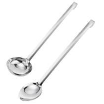 Kit Colher de Arroz e Concha Profissional Aço Inox 50cm Weck Kit Colher de Arroz e Concha Profissional Aço Inox 50cm Weck