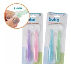 Kit Colher De Silicone Macio Para Bebe 2 Unid Buba Kit Colher De Silicone Macio Para Bebe 2 Unid Buba
