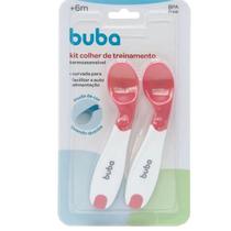 Kit Colher de Treinamento Bebê Curvada Termossensível Buba